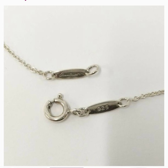 Tiffany & Co Elsa Peretti open Silver Cross Pendant Necklace - Picture 5 of 6